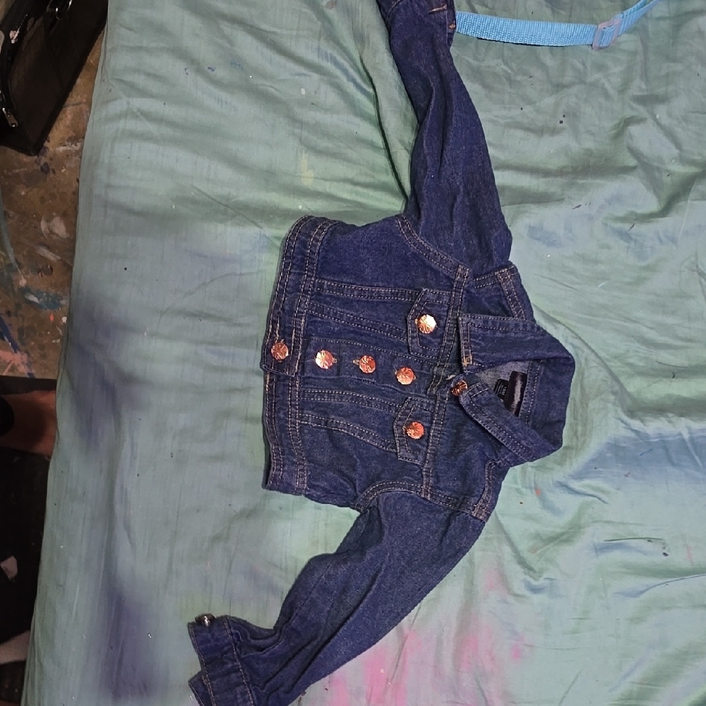 Toddler Girl Cropped Denim Jacket
